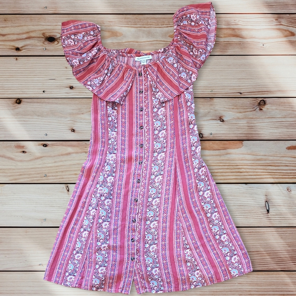 American Eagle Outfitters Button Down Mini Dress Size Small